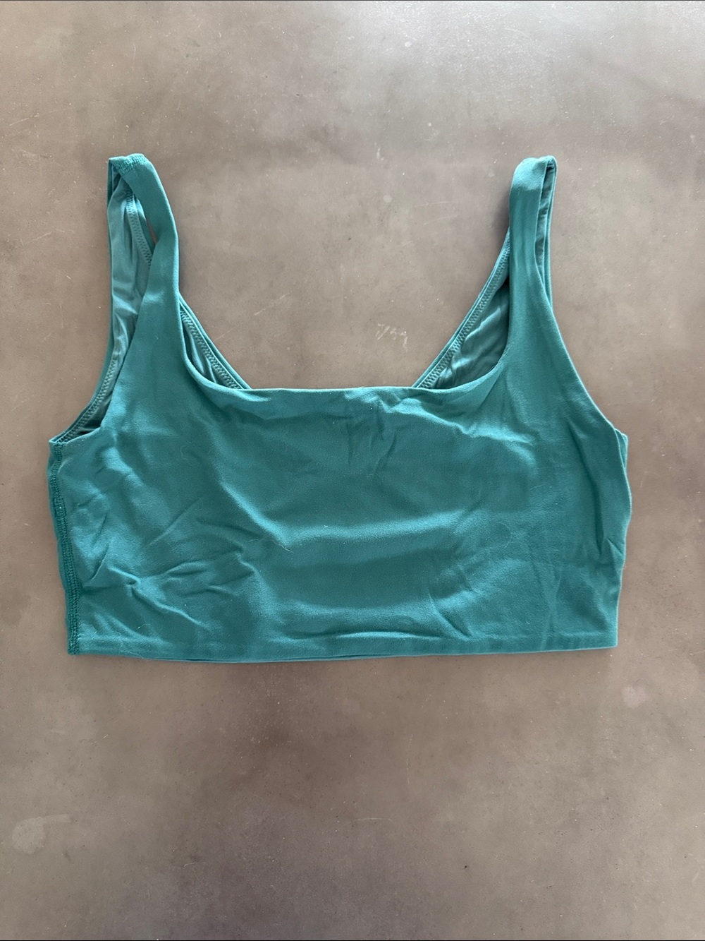 lululemon athletica Teal Scoop-Back Crop Sports Bra